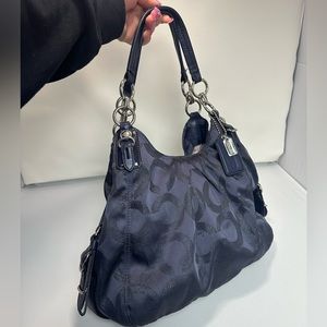 Navy Blue Coach Purse